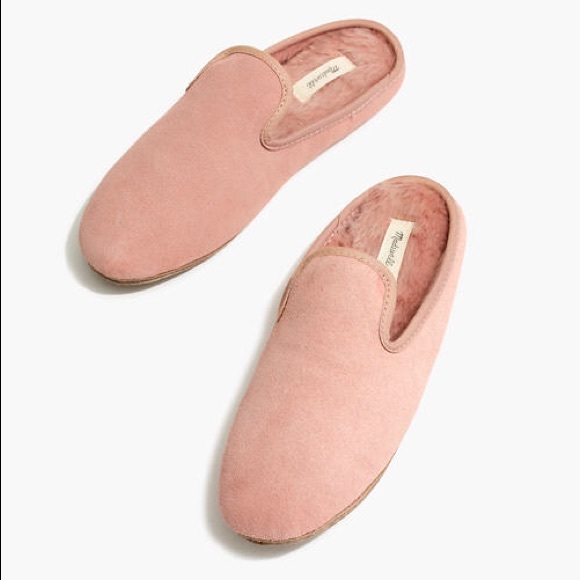 Madewell Shoes - Madewell pink suede loafer scuff slippers! New